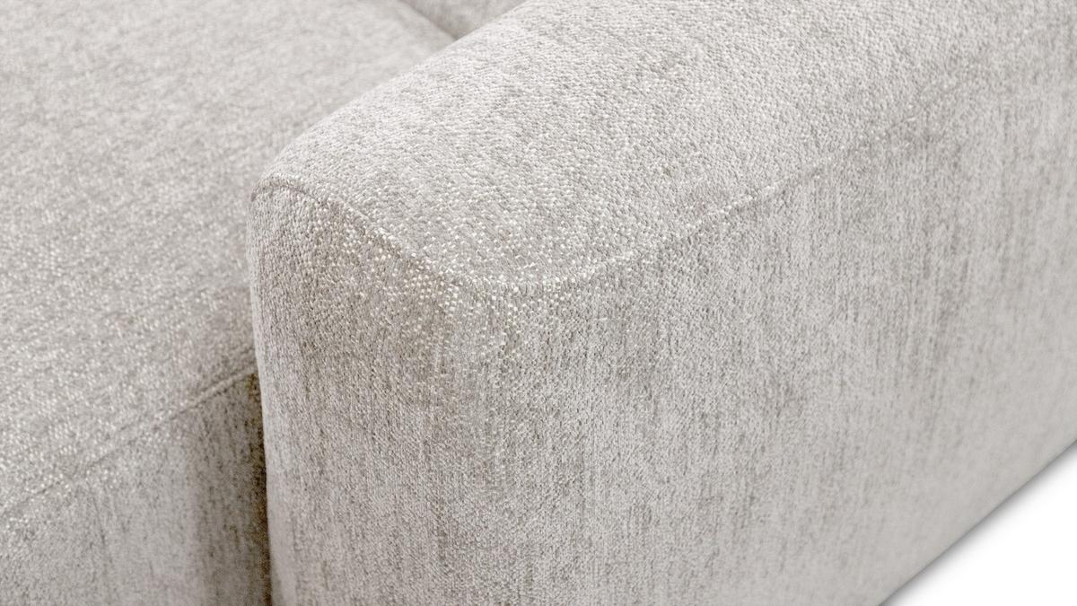 ECKSOFA NERO 4-Sitzer, ecru - Ecru/Schwarz, Holz/Textil (272/81/159cm) - Wozimo