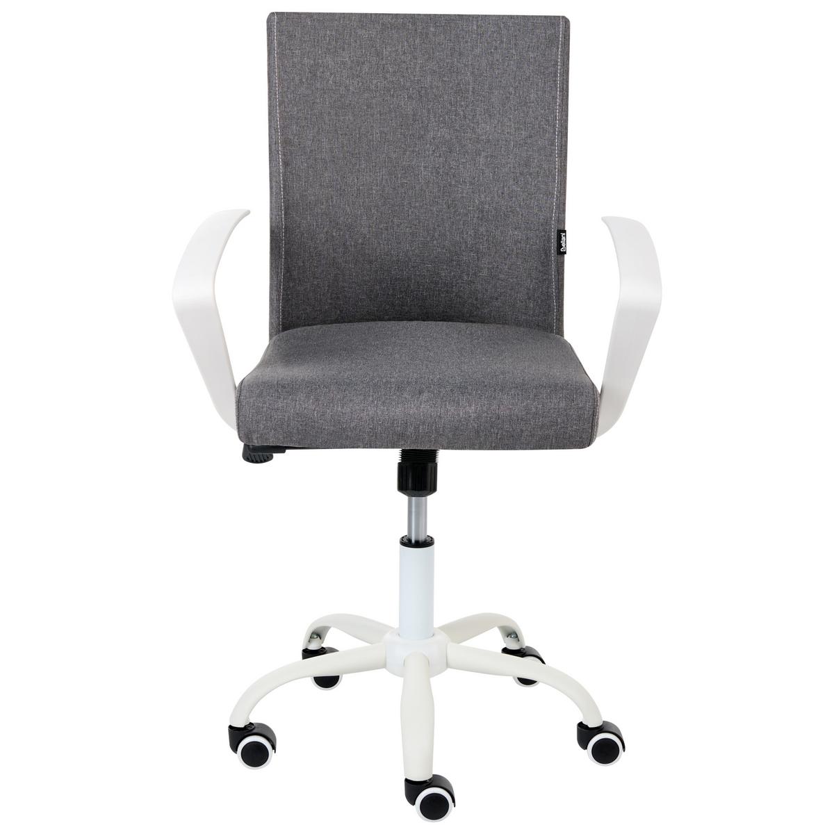 BÜROSTUHL Dunkelgrau Modra - Dunkelgrau, Textil (52/91/52cm) - Beliani