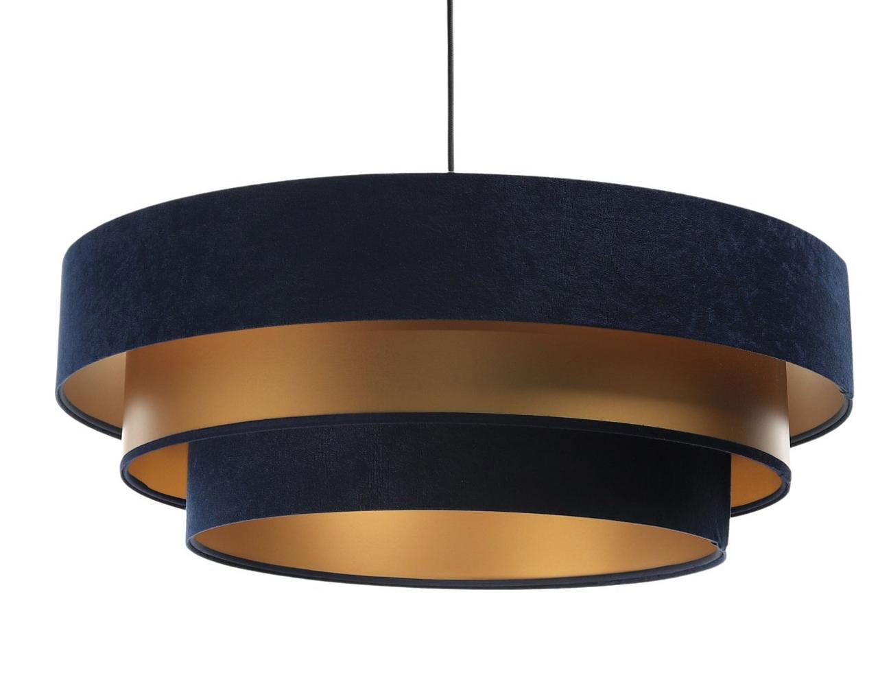 HÄNGELEUCHTE Blau 60/20 cm - Schwarz, Kunststoff (60/1.5/20cm) - ONZENO