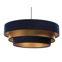 HÄNGELEUCHTE Blau 60/20 cm - Schwarz, Kunststoff (60/1.5/20cm) - ONZENO