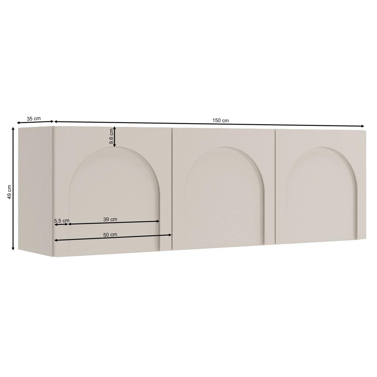 TV-LOWBOARD Arkadia Kaschmirgrau 150 cm - Taupe/Kaschmir, Holzwerkstoff (150/49/35cm) - Selsey