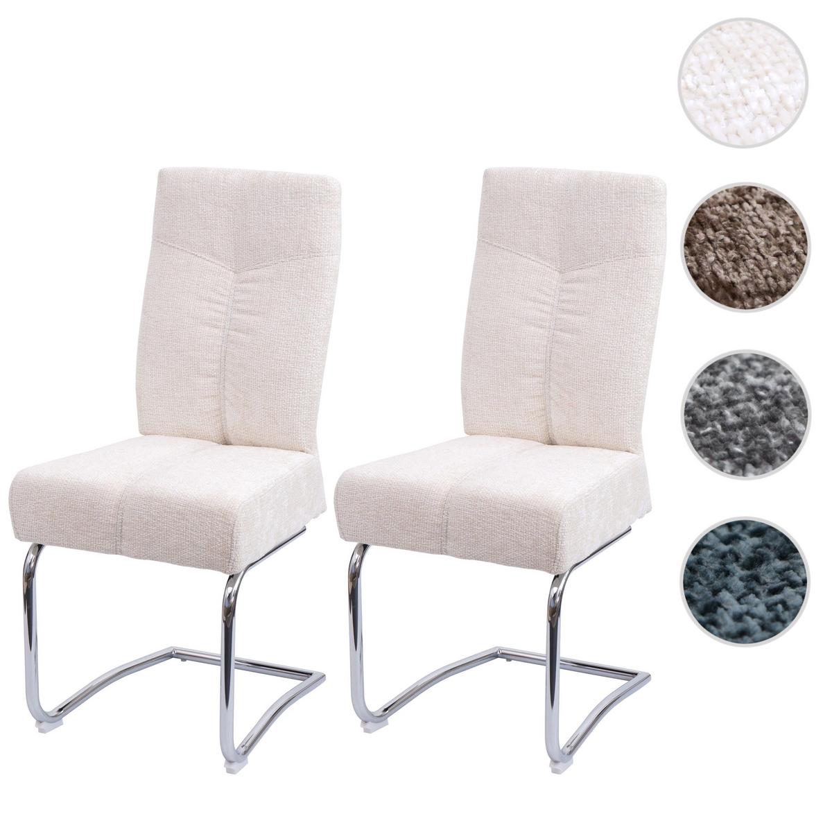 ESSZIMMERSTUHL Cremeweiß 2er-Set - Creme/Weiß, Textil (46/105/60cm) - MCW