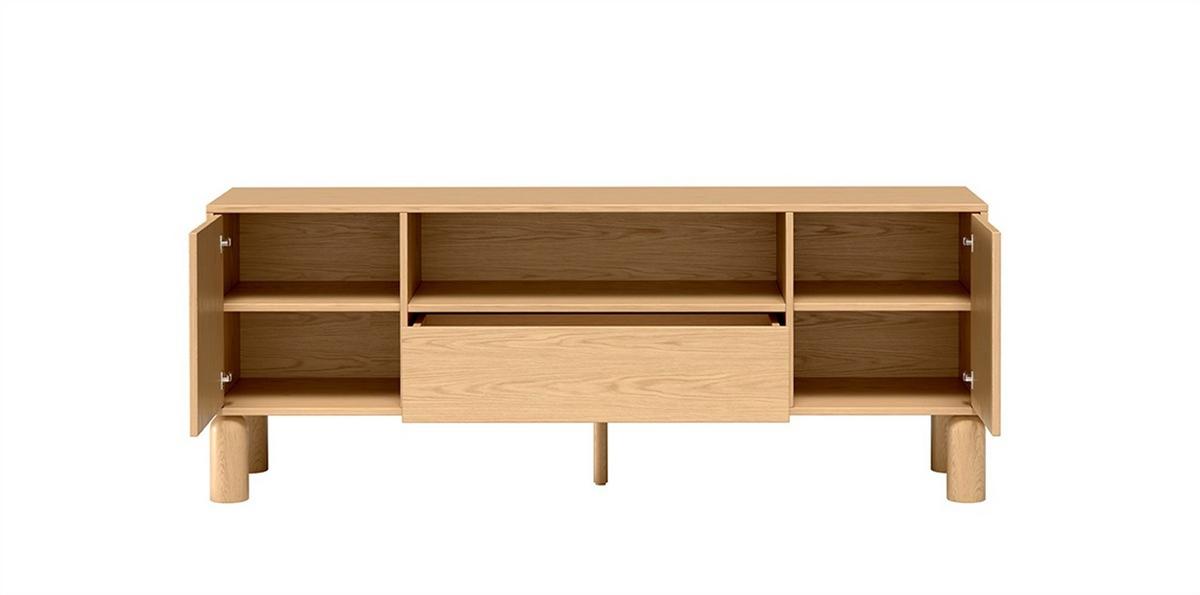 LOWBOARD SABBIA 160/61,2/40,6 cm, Eichefarben - Eichefarben, Holzwerkstoff (160/61.2/40.6cm) - MASSENO