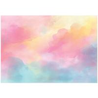 FOTOTAPETE Mädchen Pastell Rosa 300x210 cm - Multicolor, Papier (300/210cm) - Wallarena