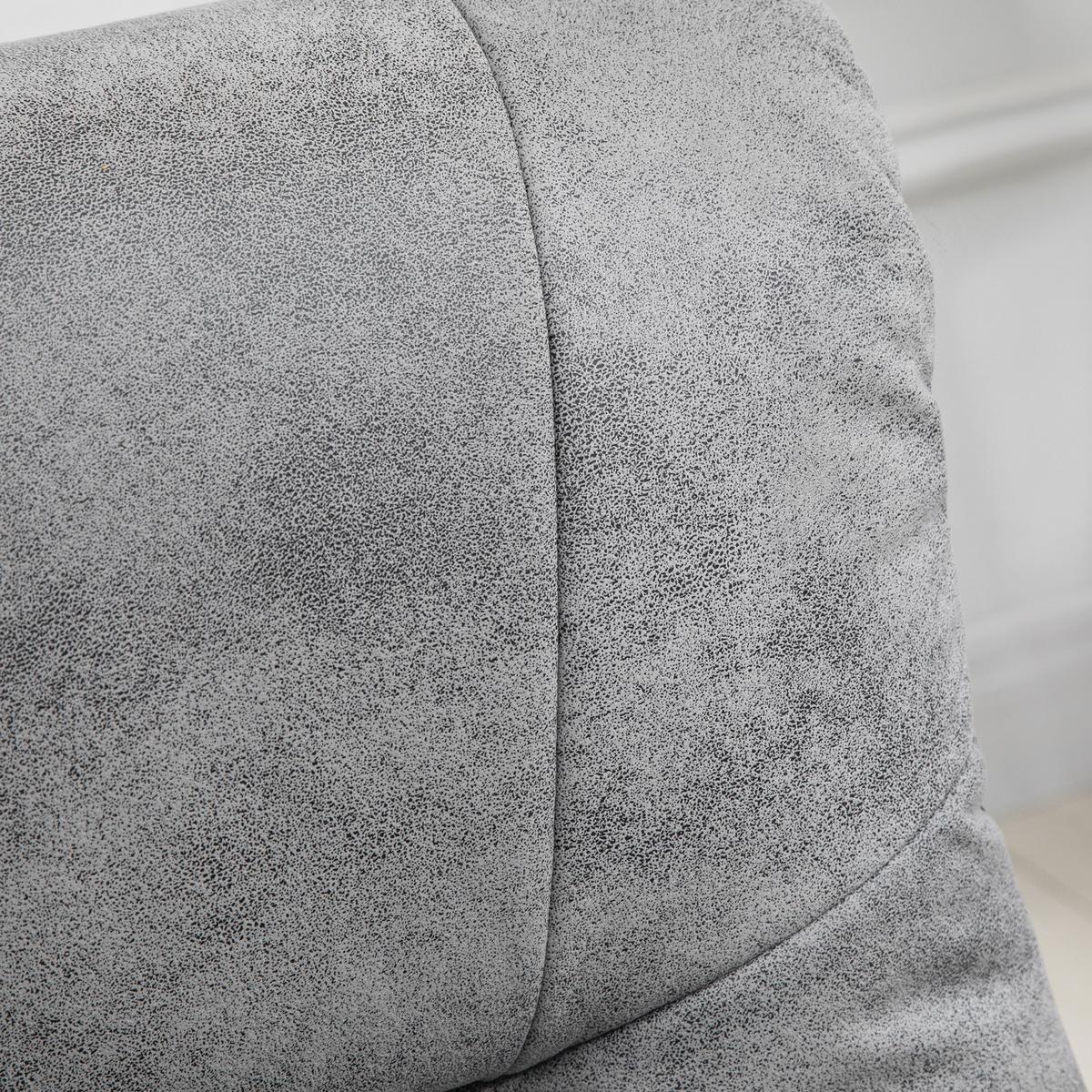 RELAXSESSEL mit Hocker, Fernsehsessel, Polstersessel TV Sessel mit Liegefunktion - Grau, Kunststoff (82.5/109/78cm) - HOMCOM