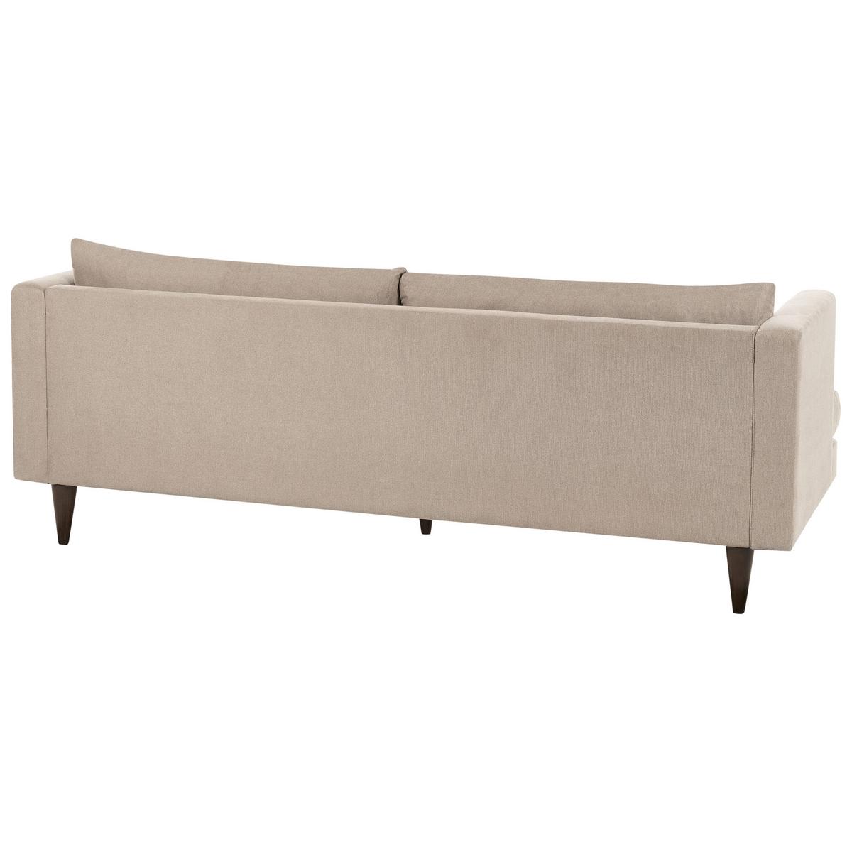 3-SITZER-SOFA Stoff Hellbraun Jarpen - Hellbraun, Textil (214/72/93cm) - Beliani