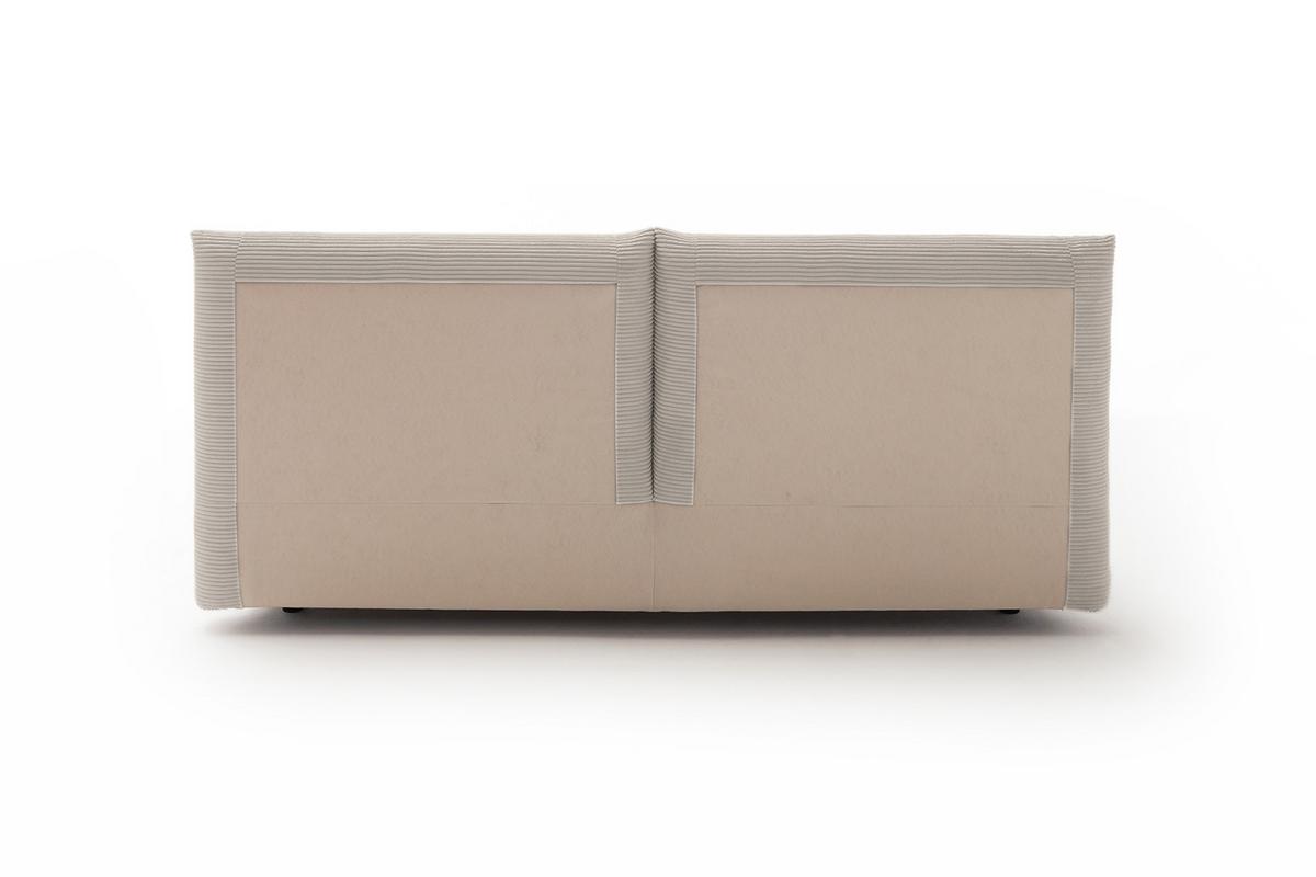 POLSTERBETT HENRY Granit Cord - Hellgrau/Grau, Textil (140/200cm) - KAWOLA