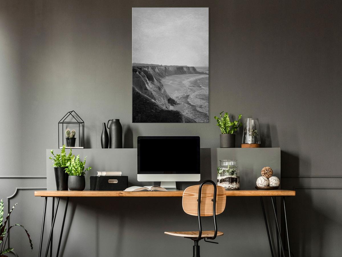 KUNSTDRUCK Schwarz-Weiß 40/60 cm - Schwarz, Textil (40/60cm) - KUNSTLOFT
