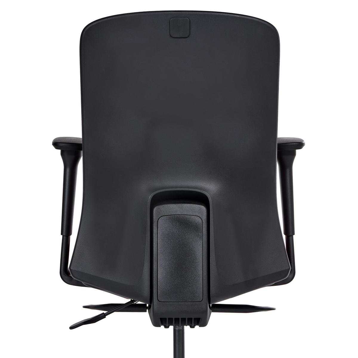 BÜROSTUHL Stoff Hellgrau Kamilon - Hellgrau/Schwarz, Textil (60/98/65cm) - Beliani