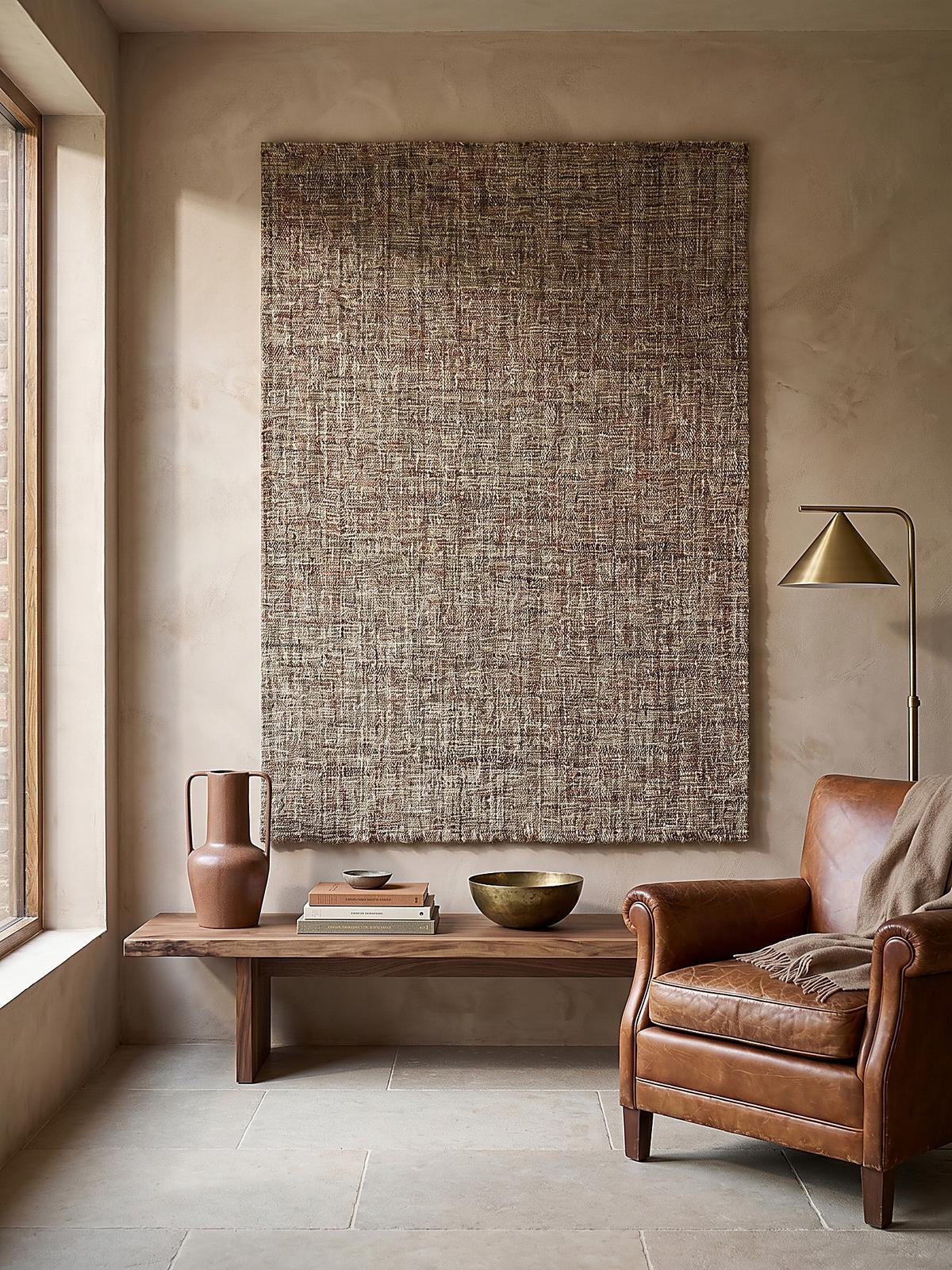 WOLLTEPPICH OTLEY, einfarbig, Terrakotta, 160 x 230 cm - Orange, Textil (230/160cm) - KADIMA DESIGN