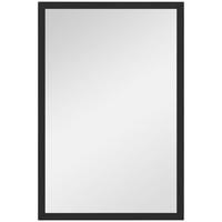 WANDSPIEGEL MDF Glas Schwarz - Schwarz, Holzwerkstoff (2/60/40cm) - HOMCOM