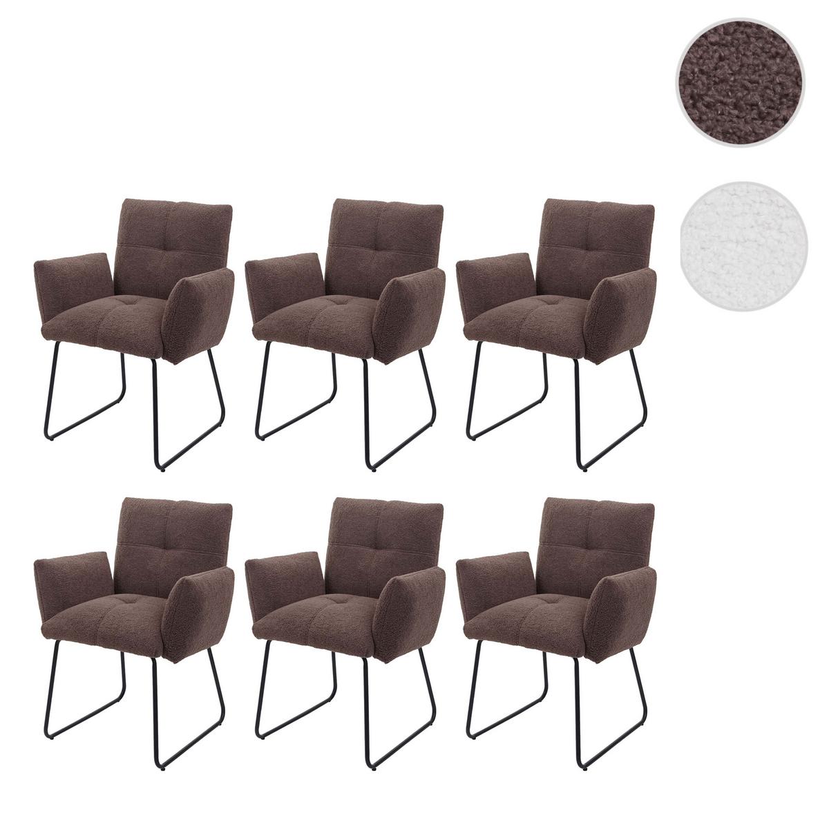 ESSZIMMERSTUHL Braun 6er-Set - Braun, Textil (79/87/52cm) - MCW