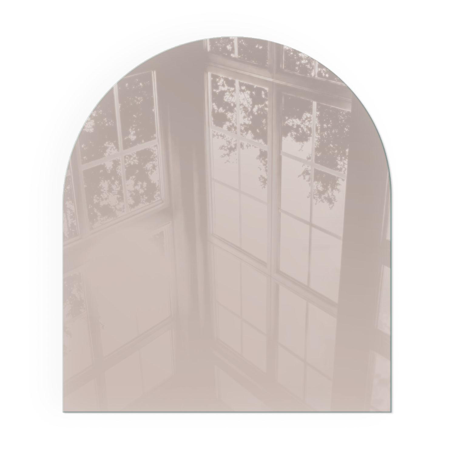 GLASPLATTE für Kamin 80x70 cm - Beige, Glas (80/70/0.4cm) - TULUP
