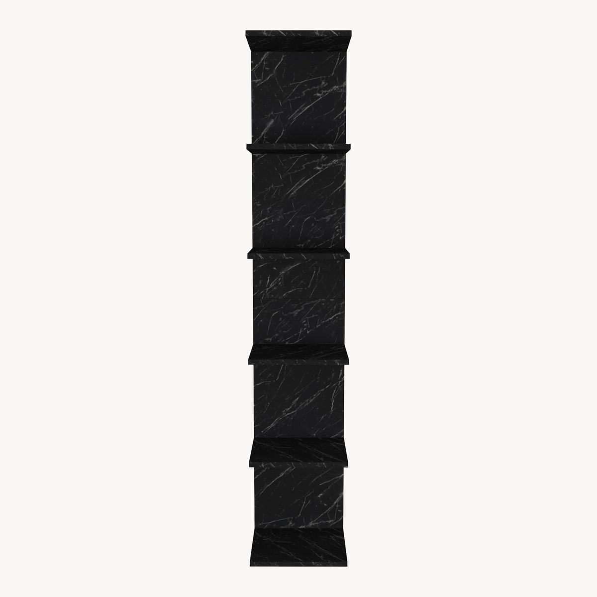 WANDREGAL Surahammar - Schwarz, Holzwerkstoff (34.5/180/31.5cm) - [en.casa]