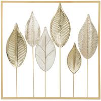 METALL-WANDDEKO Metall Gold - Goldfarben, Metall (2.5/70/70cm) - HOMCOM