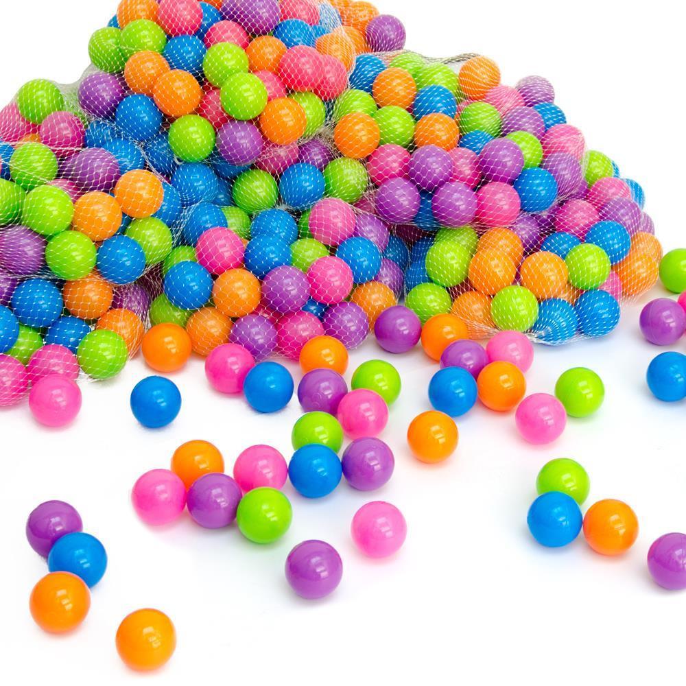BÄLLEBAD-BÄLLE 500 Stück, pastell, 5,5 cm - Multicolor, Kunststoff (5.5/5.5/5.5cm) - Littletom