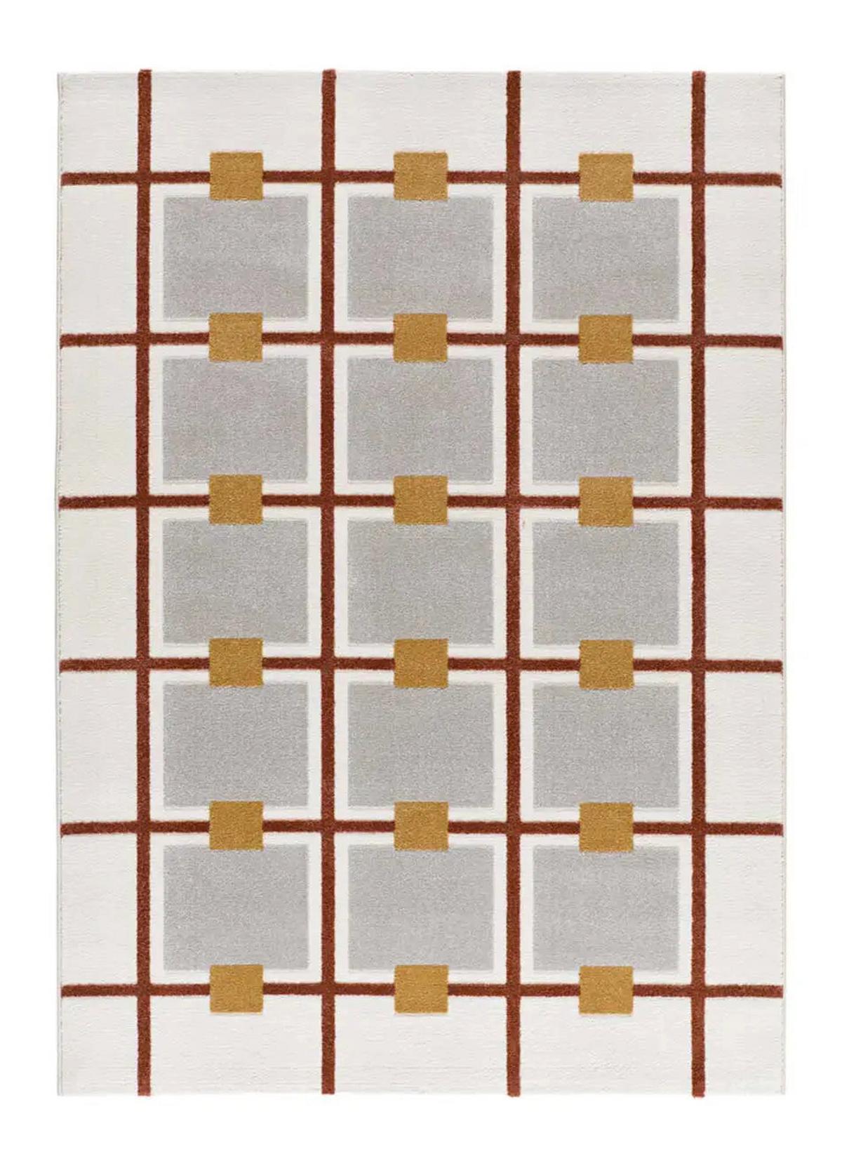 KURZFLORTEPPICH Weiß / Kupfer Amara 200/290 cm - Weiß/Kupferfarben, Textil (200/290cm) - Atticgo