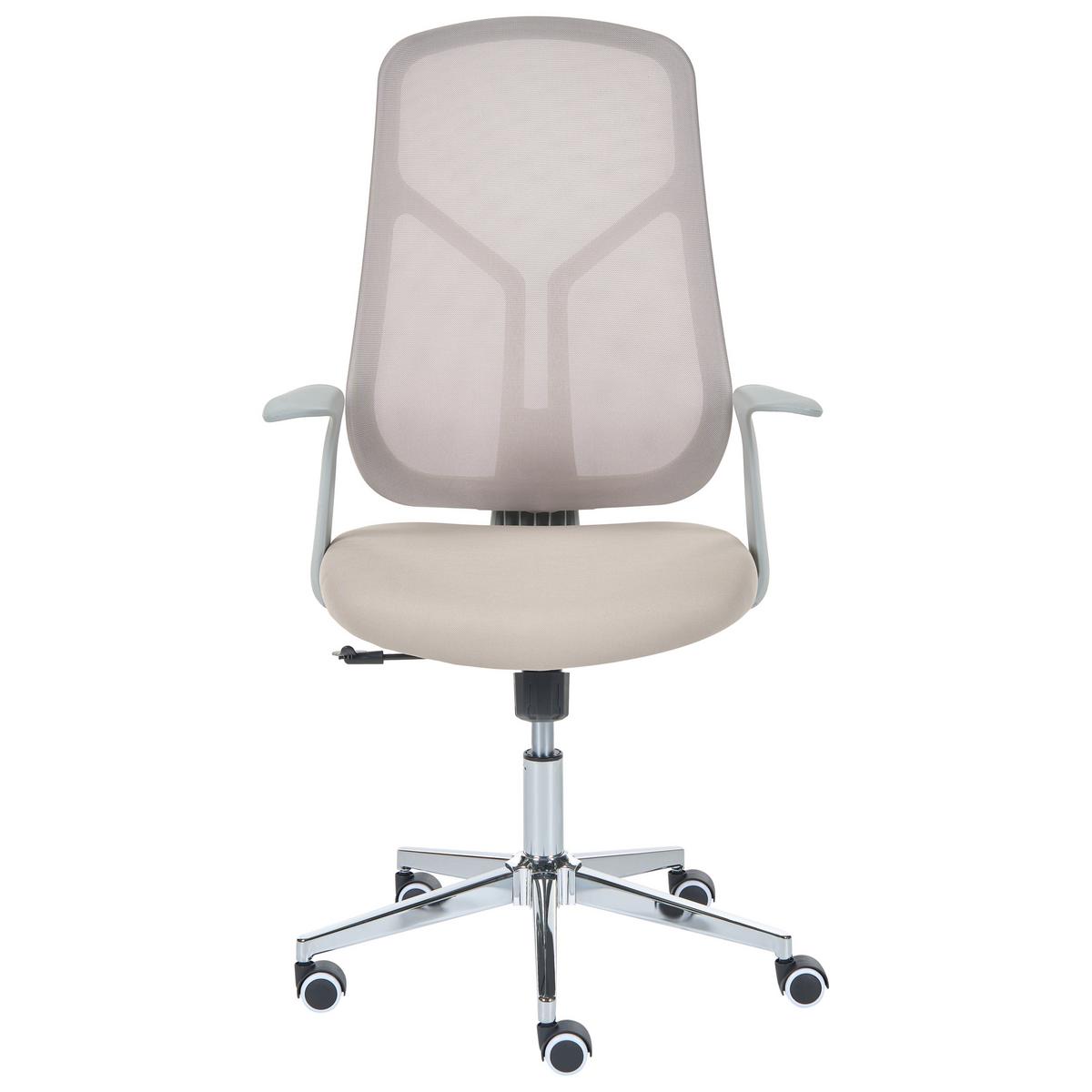 BÜROSTUHL Beige Nuviner - Beige, Textil (60/109/60cm) - Beliani
