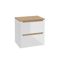 WASCHTISCHUNTERSCHRANK 60cm Livia Weiß - Weiß, Holzwerkstoff (60/62.5/46cm) - Petits-meubles