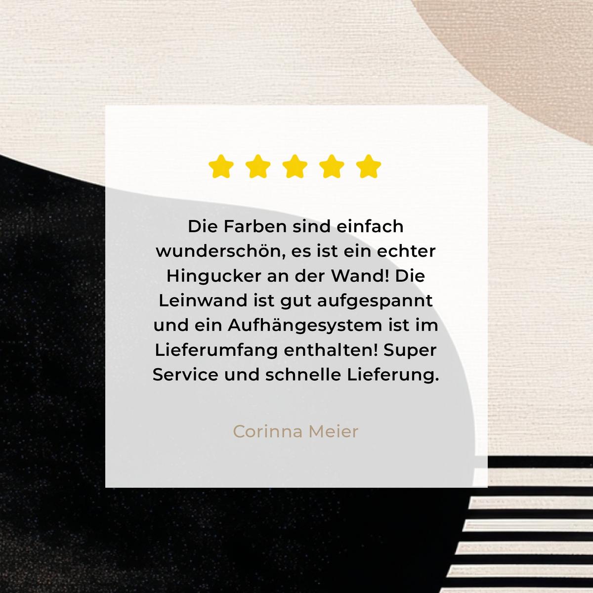 LEINWANDBILD Abstrakt - Japandi - Beige - Modern Wandbild 40x30 cm - Schwarz, Textil (40/30cm) - MuchoWow