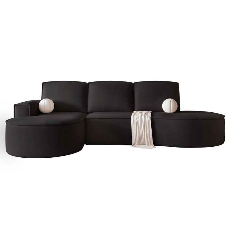 ECKSOFA SOFIA mit Schlaffunktion und Bettkasten Anthrazit - Anthrazit, Holzwerkstoff/Kunststoff (277/157cm) - Idohome