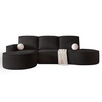 ECKSOFA SOFIA mit Schlaffunktion und Bettkasten Anthrazit - Anthrazit, Holzwerkstoff/Kunststoff (277/157cm) - Idohome
