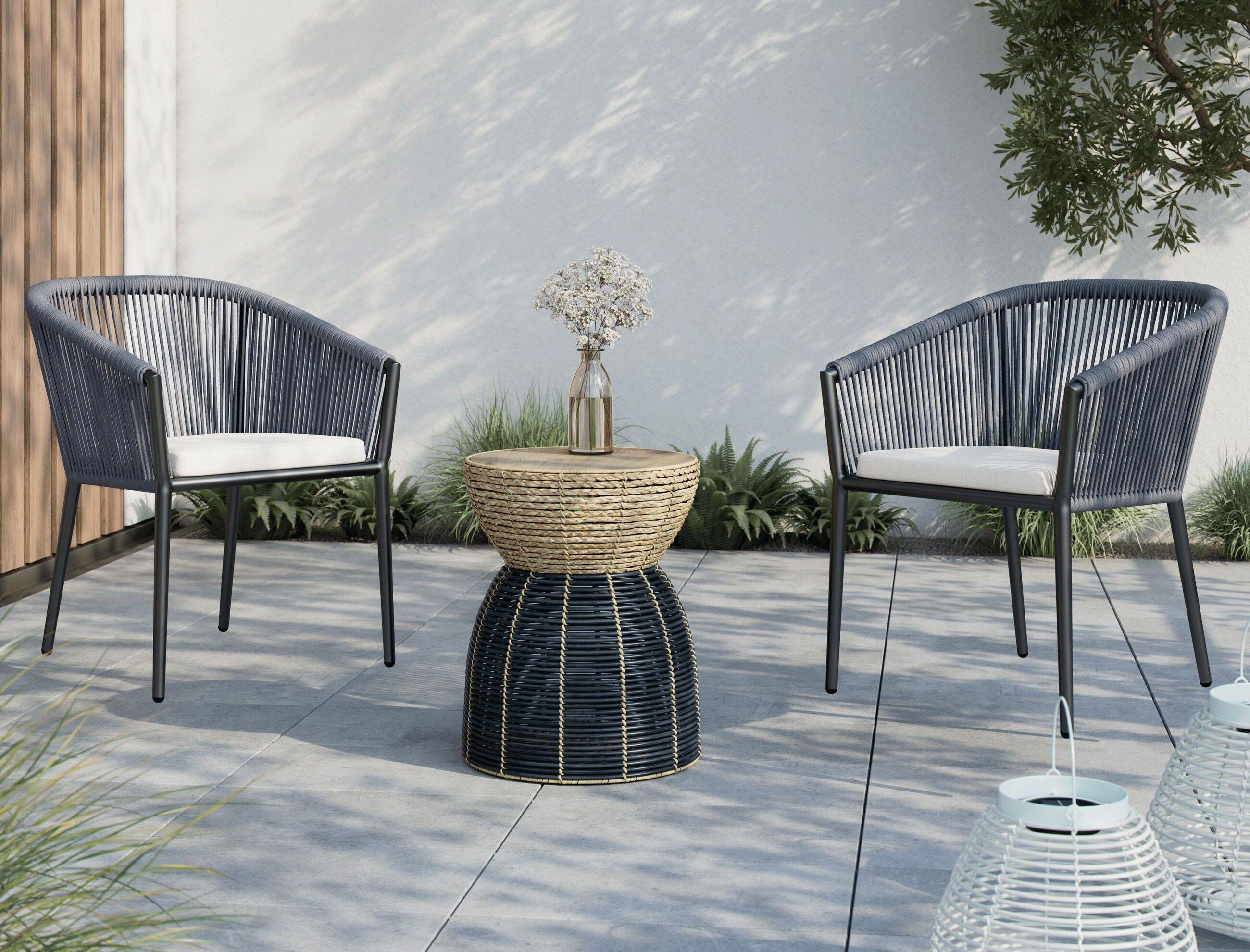 Günstiges Gartensessel-Set in Blau