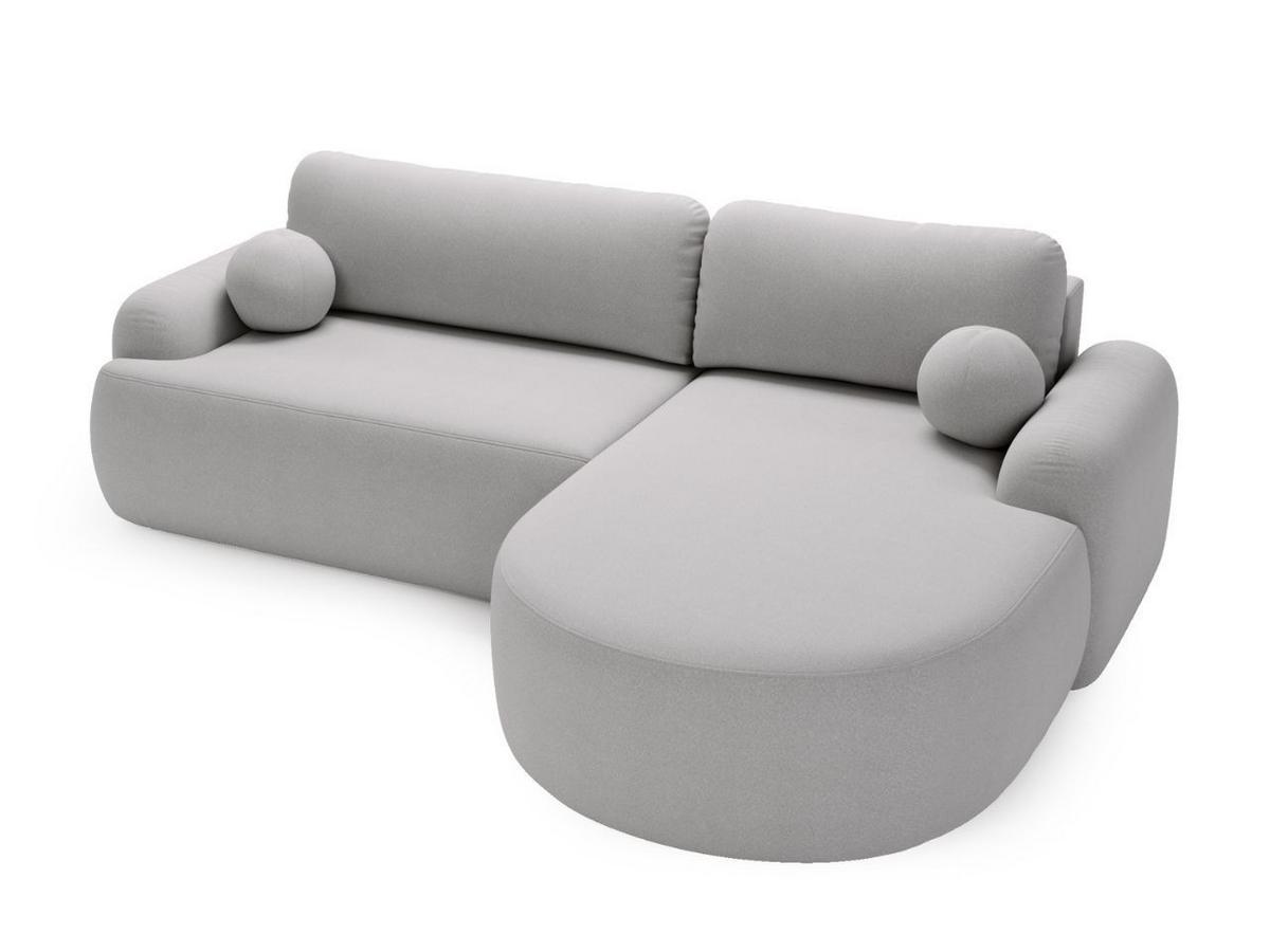ECKSOFA Aurio Grau Rechts - Grau, Holz/Textil (261/177cm) - Graingold