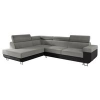 ECKSOFA Fonti, Seite: Links - Grau, Holz/Textil (253/188cm) - MIRJAN24