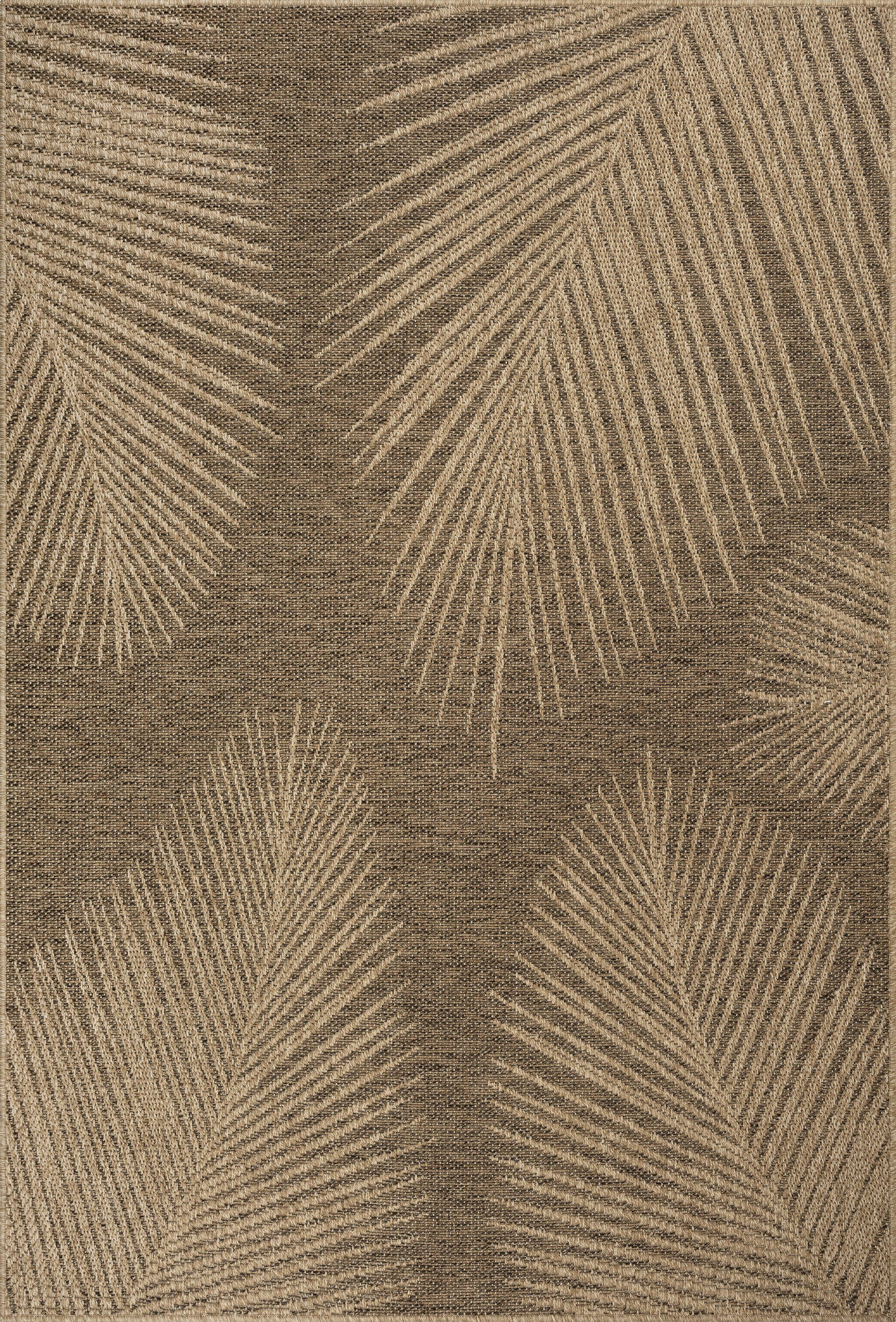 FLACHWEBTEPPICH Floral CORDEV Polypropylen Natur 120 x 170 cm - Beige, Textil (120/170cm) - KADIMA DESIGN