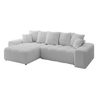 ECKSOFA Ottomane links ENIL-L 297x189x68 Hellgrau Bouclé - Hellgrau, Holzwerkstoff/Kunststoff (297/189cm) - ALTDECOR