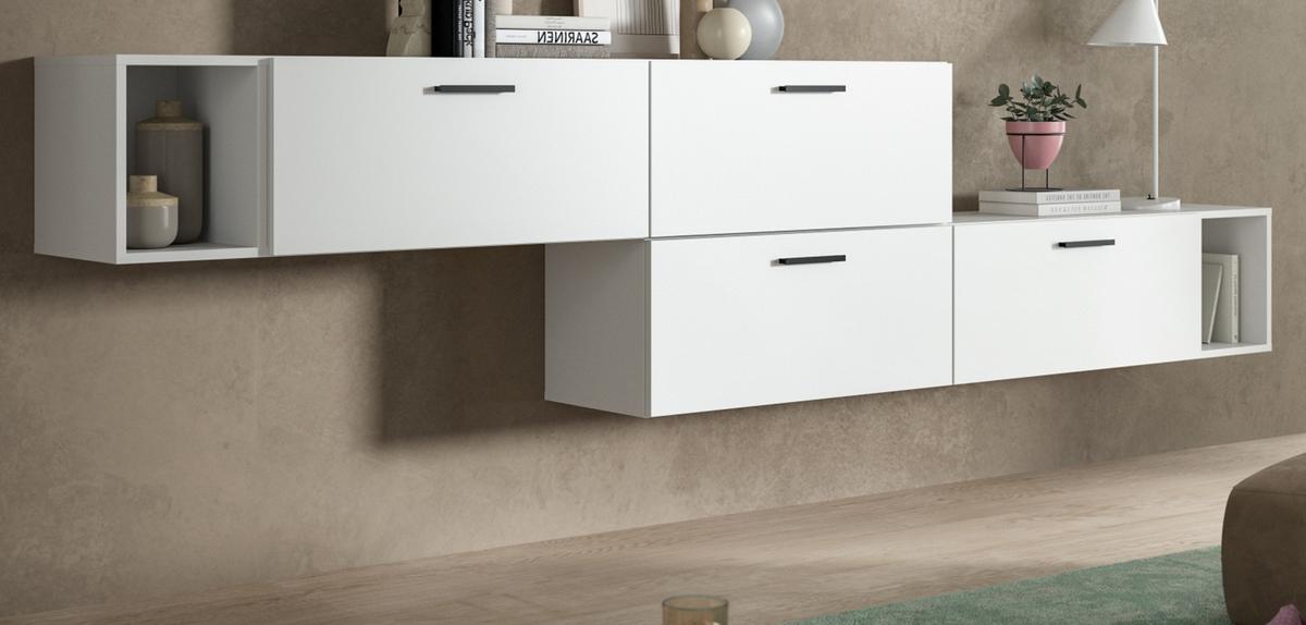 SIDEBOARD weiß 277 cm, Kommode mit Soft-Close - Schwarz/Weiß, Holzwerkstoff/Kunststoff (277/65/34cm) - Inn.Furn