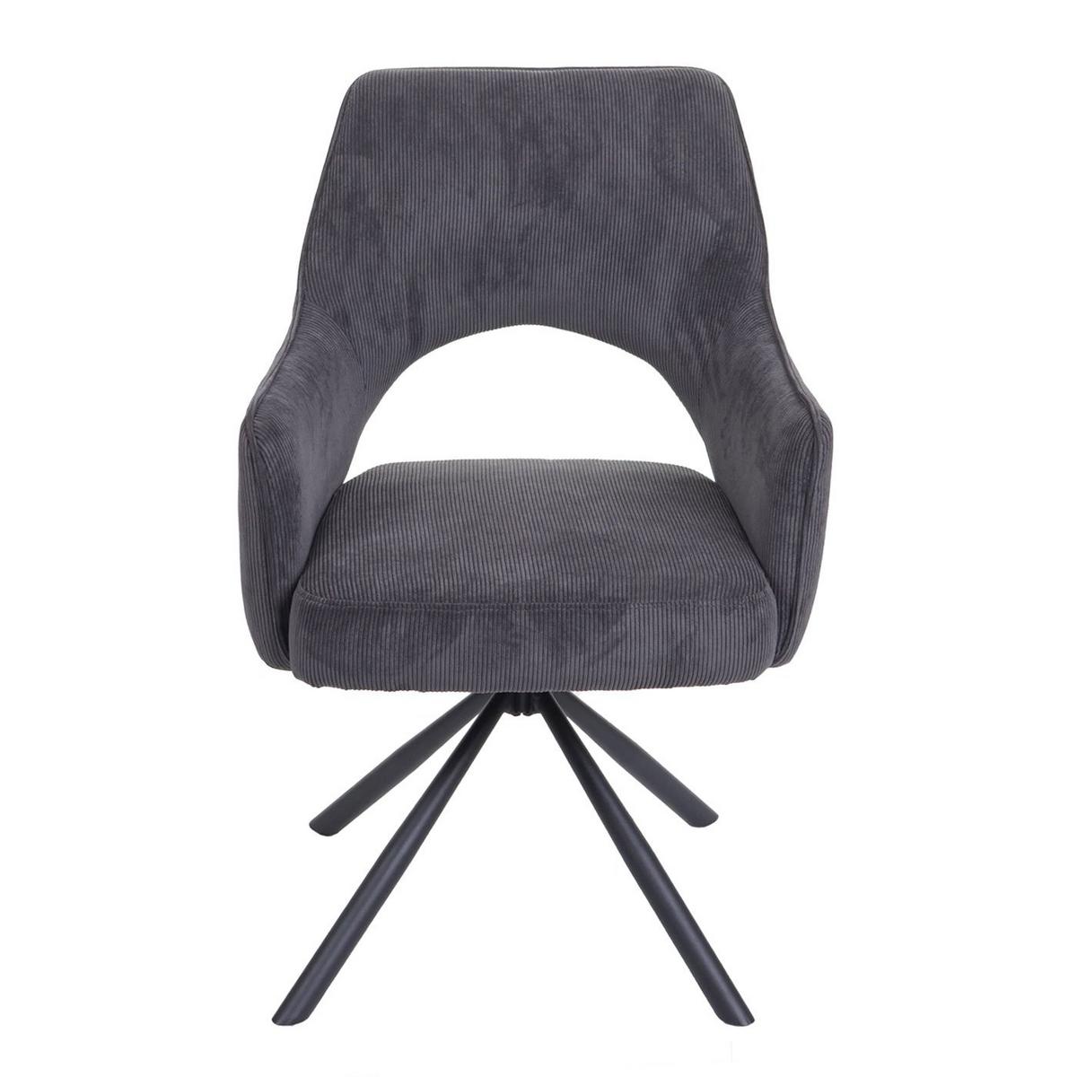 ESSZIMMERSTUHL K3 Braun, Grau - Dunkelgrau/Braun, Textil (57/89/52cm) - MCW