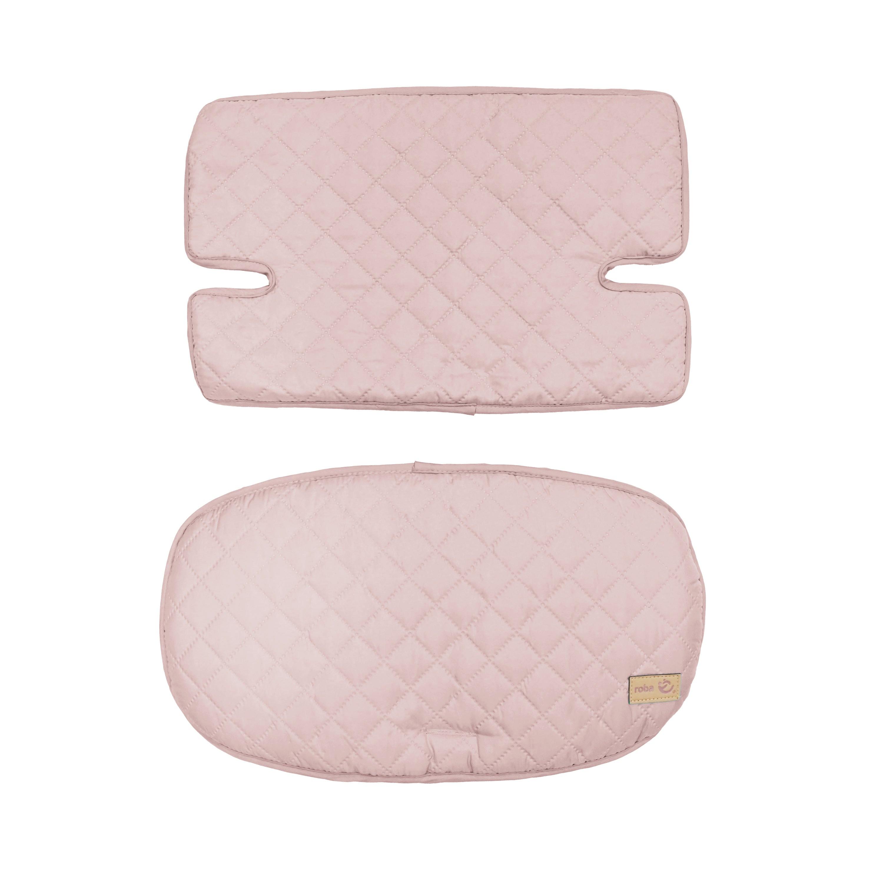 HOCHSTUHL-SITZVERKLEINERER 2-teilig roba Style rosa - Rosa, Textil (40/25/2cm) - Roba