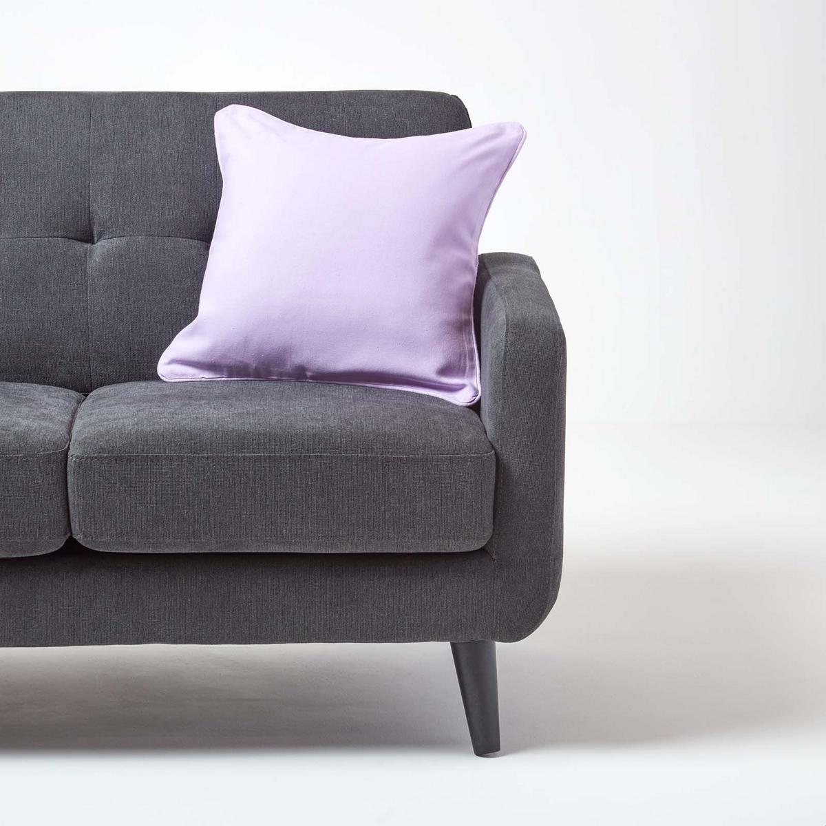 KISSENHÜLLE flieder 60/60 cm, 100% Baumwolle - Flieder, Textil (60/60cm) - Homescapes