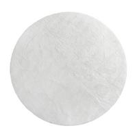 KURZFLORTEPPICH, einfarbig, aus Polyester, Weiß, Ø 160 cm - Weiß, Textil (160/160cm) - KADIMA DESIGN