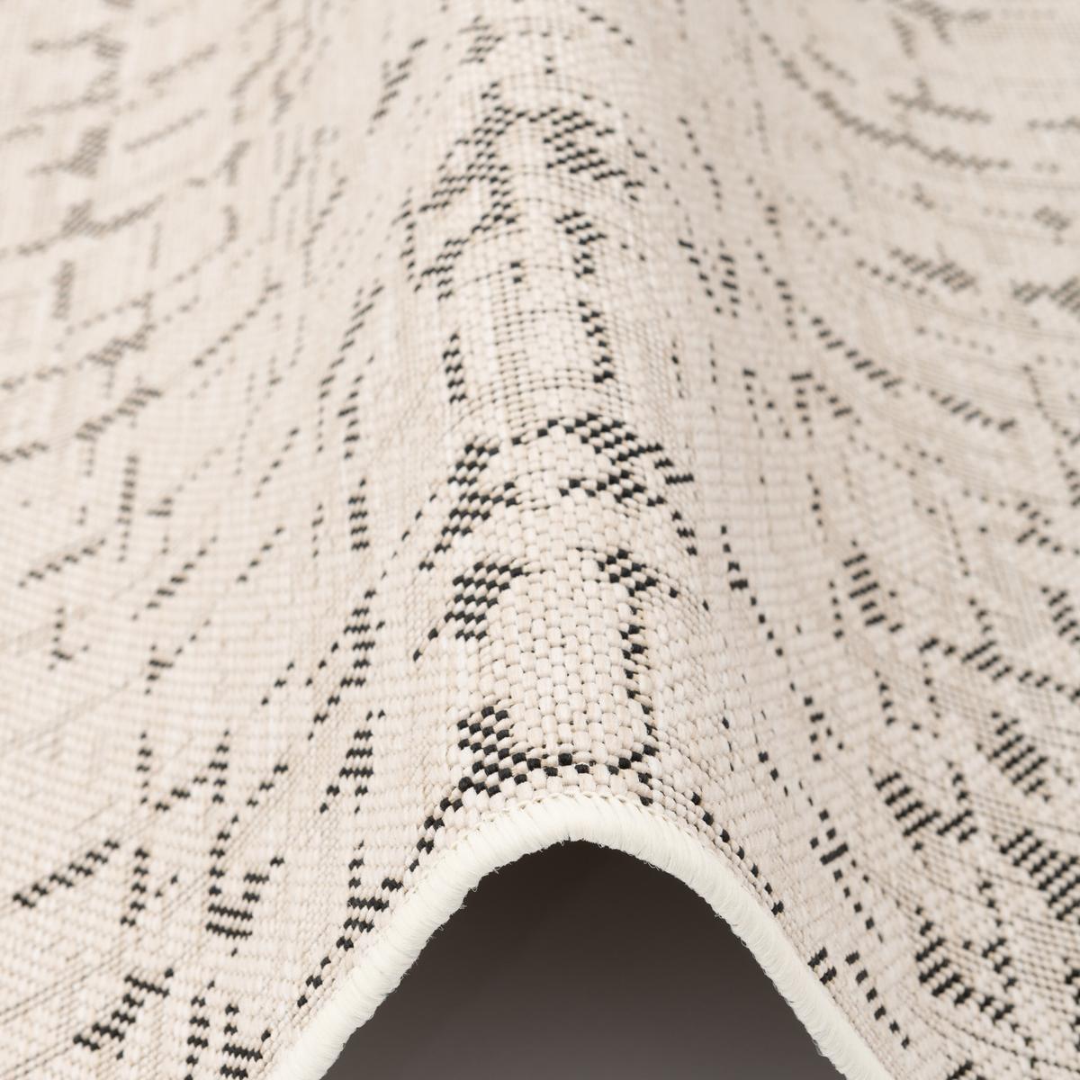 IN & OUTDOOR TEPPICH FLACHGEWEBE OSLO KARO MODERN - Creme, Textil (80/400cm) - Snapstyle