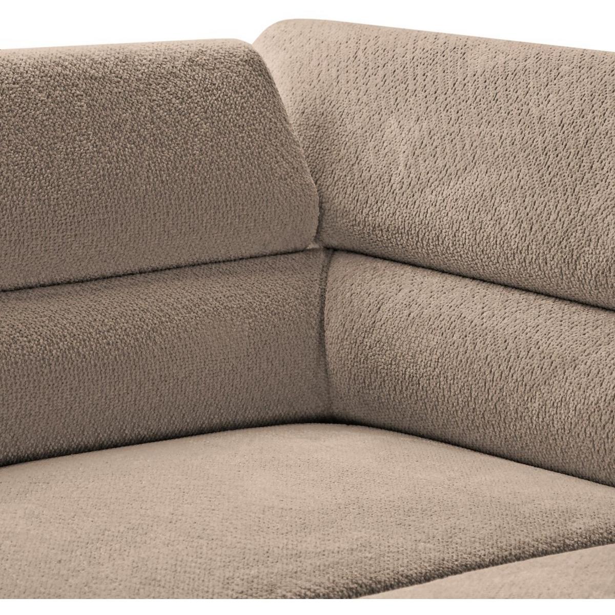 ECKSCHLAFSOFA Mellow mit Bettkasten, Hellbraun, links - Hellbraun/Schwarz, Textil (270/205cm) - Beautysofa