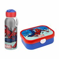 LUNCHSET MIT THERMOFLASCHE Campus Spiderman 2-tlg. - Blau/Rot, Kunststoff/Metall (2/2/2cm) - Mepal