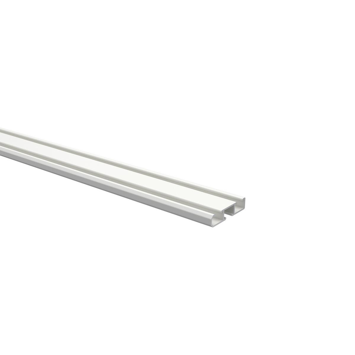 GARDINENSCHIENE Slimline 140 cm, 1-/2-läufig Weiß - Weiß, Metall (4/1.1/140cm) - INTERDECO