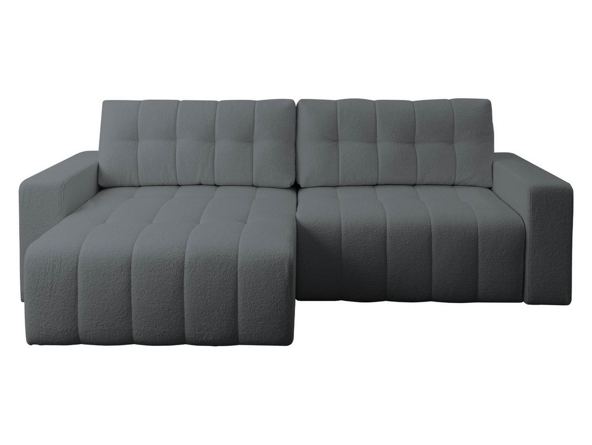 ECKSOFA Masone - Schwarz/Grau, Holz/Kunststoff (245/143cm) - MIRJAN24