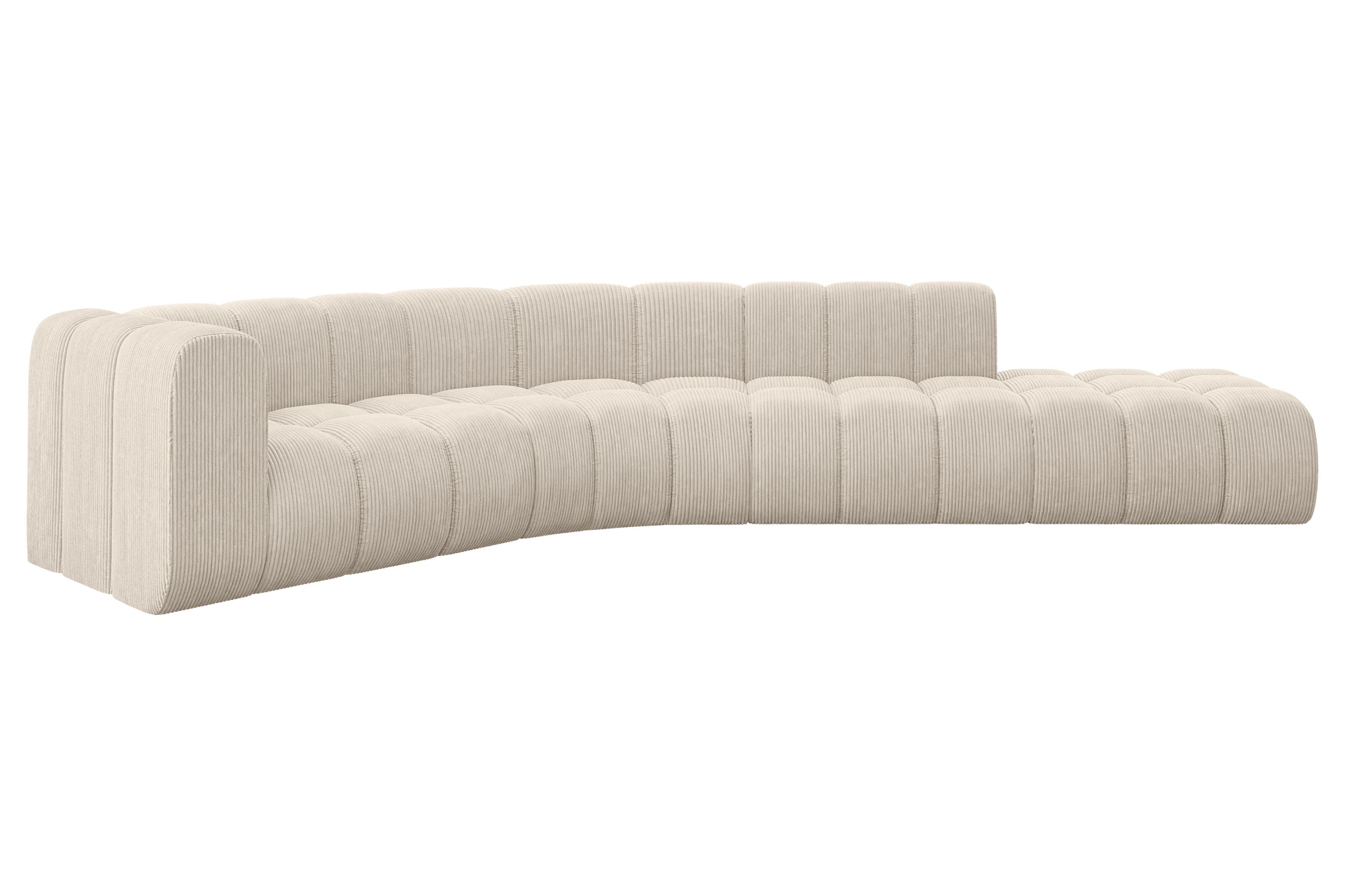 ECKSOFA modulares Sofa Tilmo-L1 - 399x194x70 cm Beige - Beige, Holzwerkstoff/Textil (399/194cm) - ALTDECOR