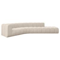 ECKSOFA modulares Sofa Tilmo-L1 - 399x194x70 cm Beige - Beige, Holzwerkstoff/Textil (399/194cm) - ALTDECOR