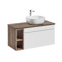 WASCHTISCH 100cm Zelie Weiß - Weiß, Holzwerkstoff (100/48/46cm) - Petits-meubles