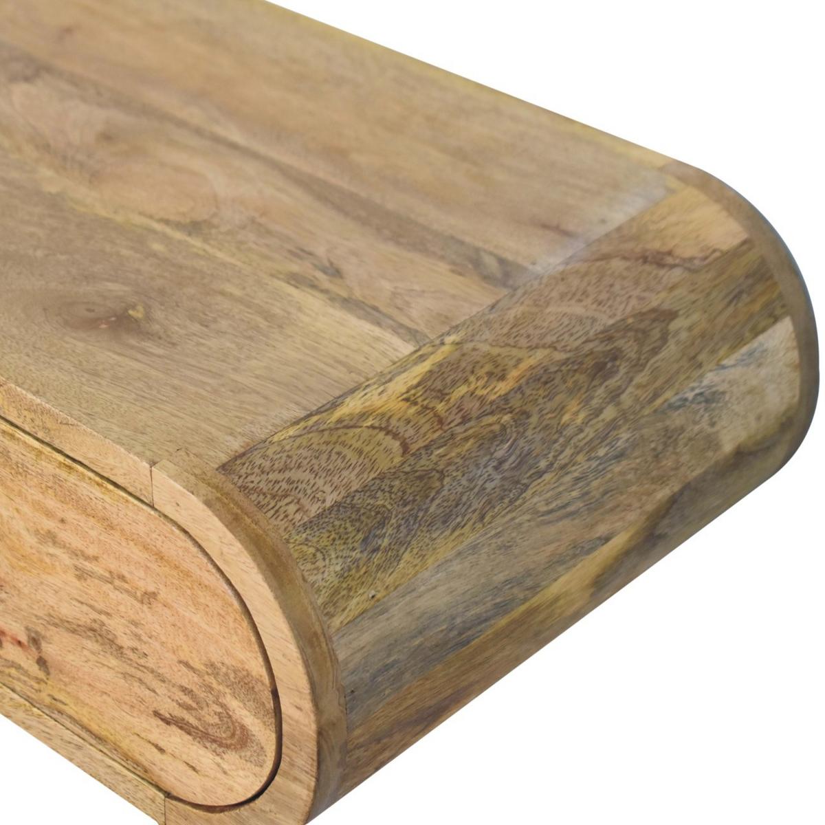 KONSOLE Contour, wandmontiert - Braun, Holz (80/15/32cm) - Artisan Furniture
