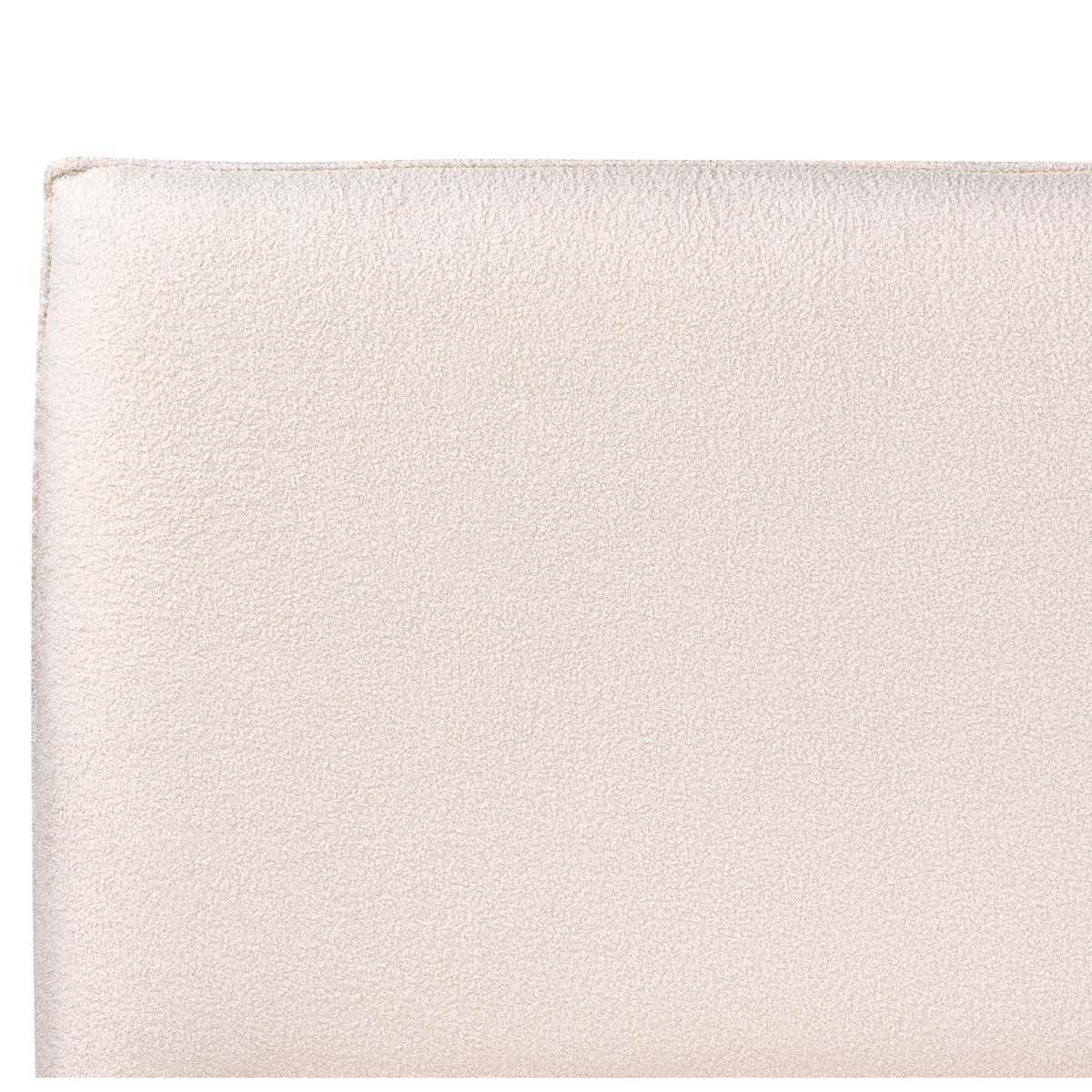 BETT mit Lattenrost 180/200 cm Bouclé Cremeweiß Lavaur - Creme, Textil (180/200cm) - Beliani