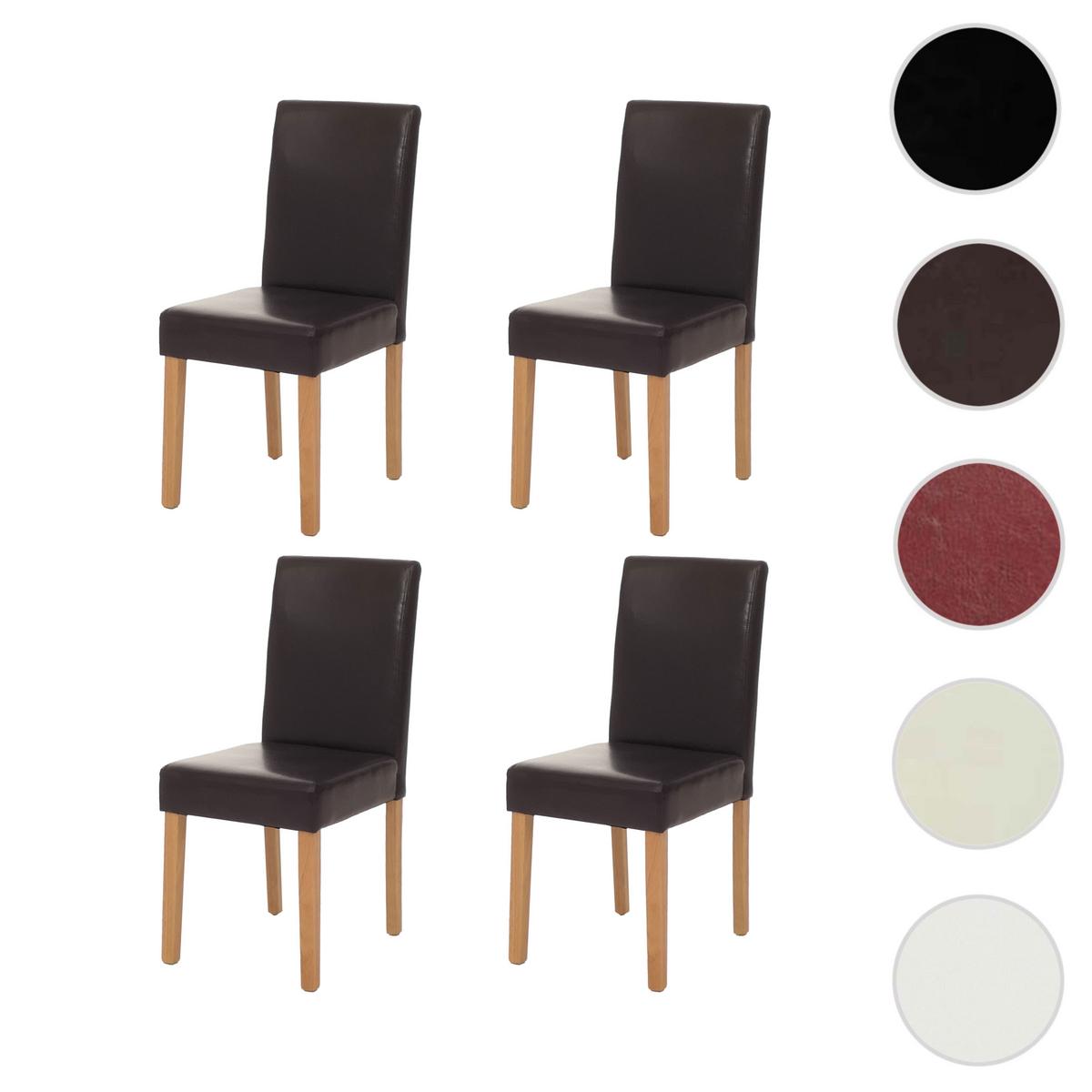ESSZIMMERSTUHL Braun 4er-Set - Braun, Textil (43/90/56cm) - MCW