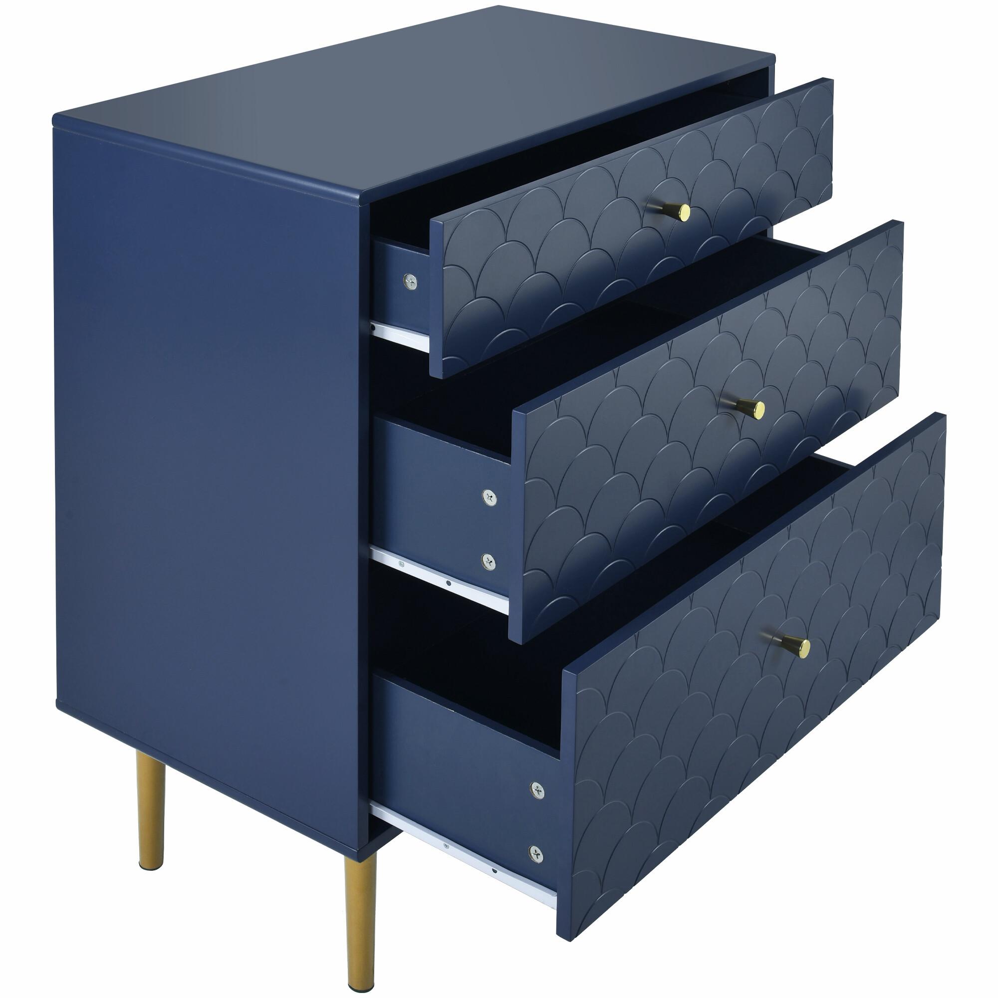 KOMMODE 75/40/89 cm - Blau, Holzwerkstoff (40/89/75cm) - Urban Meuble