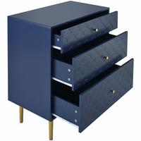 KOMMODE 75/40/89 cm - Blau, Holzwerkstoff (40/89/75cm) - Urban Meuble