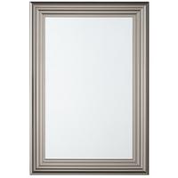 WANDSPIEGEL silber rechteckig 61/91 cm Chatain - Silberfarben, Kunststoff (61/91/4cm) - Beliani